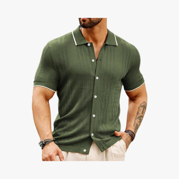 Men's Knit Polo Shirt